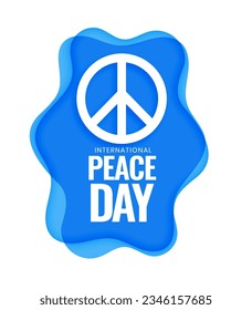 21st september world peace day celebration background design vector