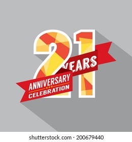 21th Years Anniversary Celebration Design