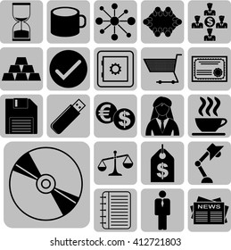 22 businessicon set. Quality Icons.