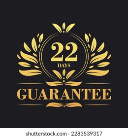 22 Days Guarantee Logo vector,  22 Days Guarantee sign symbol