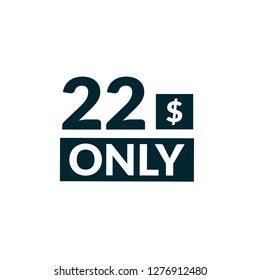 22 dollars only - emblem, label, badge,sticker, logo.Designed for your web site design, logo, app, UI