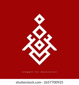 22 elegant red arabic ornament