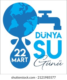 Traducción del Día Mundial del Agua del 22 de marzo: 22 Mart Dunya Su Gunu 