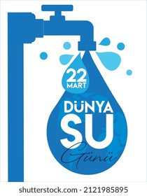 Traducción del Día Mundial del Agua del 22 de marzo: 22 Mart Dunya Su Gunu 