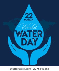 22 March World Water Day vector