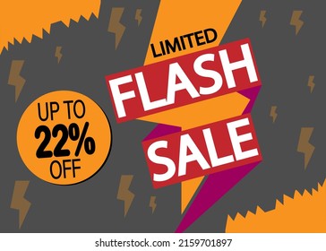 Up to 22% off. Quick sale banner for limited quantity stores and products.