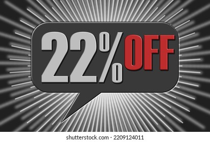 22 Percent Promotion Banner Tag