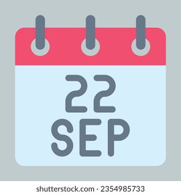 Calendario de vectores del 22 de septiembre. Calendario de vectores.
