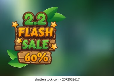 2.2 Shopping Day Flash Sale Banner Template design