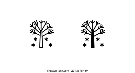 22 tree icon with white background vector stock illustration