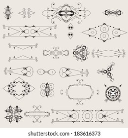 22 vintage abstract elements