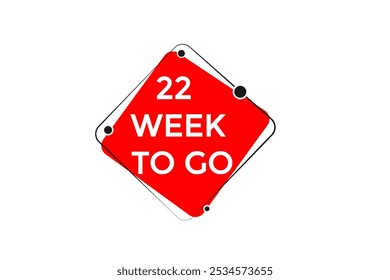 22 semana para ir, icono, stile, temporizador, cuenta regresiva, reloj, tiempo, fondo, Plantilla, 22 semana para ir cuenta regresiva, pegatina, Anuncio izquierdo, negocio, venta, Botón de la etiqueta
