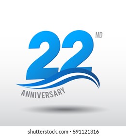 22 Years Anniversary Celebration Design