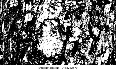 2-22.Wood Surface Texture Effect - Illustration Old Wood Black and White Vector Texture.