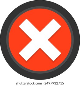 223 - Crossmark Line Vector Icon Design