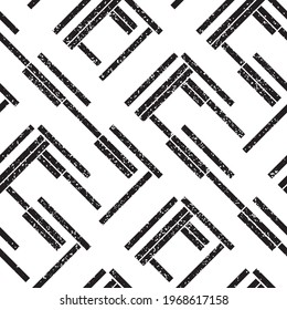 2237 Seamless texture with black segments. Seamless vector illustration eps 10.