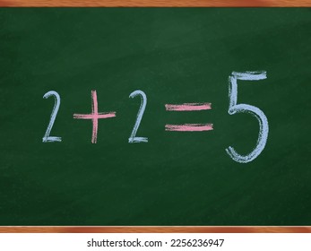 2+2=5 The Addition on the Blackboard 