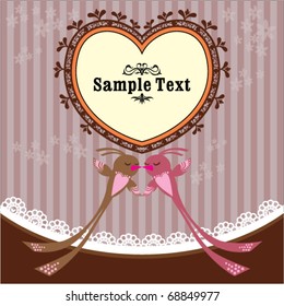 229 Valentine kissing bird