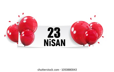 23 April Children's day (Turkish Speak: 23 Nisan Cumhuriyet Bayrami). Vector Illustration EPS10 23 April Children's day (Turkish Speak: 23 Nisan Cumhuriyet Bayrami). Vector Illustration EPS10