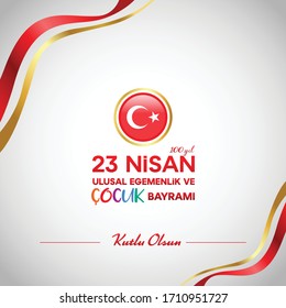  23 April Grand National Assembly of Turkey 100th Anniversary logo