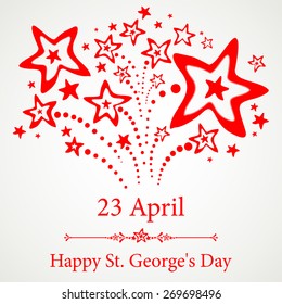 23 april. Happy St George Day. Vector Illustration