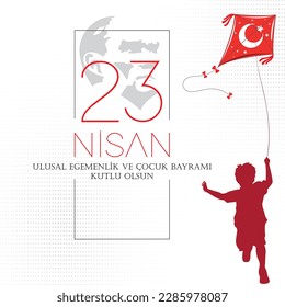 23 april vector national sovereignty and children's day