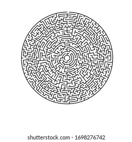 23 Zellen breites kreisförmiges Labyrinth ohne Lösung