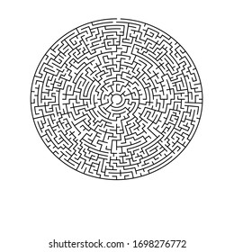 23 cells wide circular maze with no solution