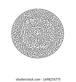 23 Zellen breites kreisförmiges Labyrinth ohne Lösung