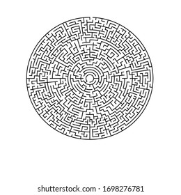 23 cells wide circular maze with no solution