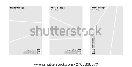 2:3 Comic Grid: Photographic Panel Layout.