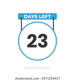 Cuenta atrás para 23 días para la promoción de ventas. Quedan 23 días para el Anuncio de ventas promocionales