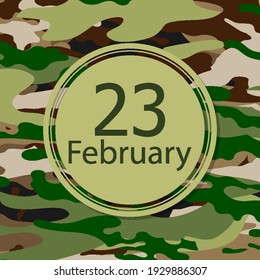 23 February Defender of the Fatherland Day, vector art illustration.