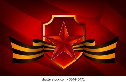 23 february. Vector Greeting Card