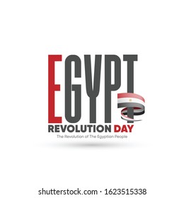 23 july revolution Greeting Card for Egypt revolution day - waving flag 