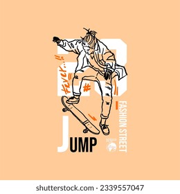 23 jump skate simple vintage fashion