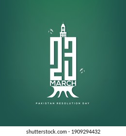 23 March 1940 "Pakistan Resolution Day" Poster design