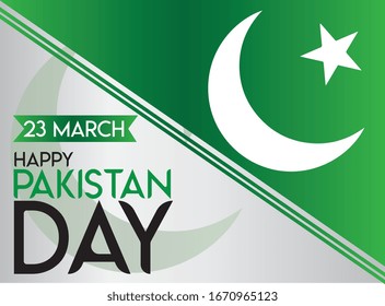 23 march Pakistan Day. Celebration Background. Vector Illustration