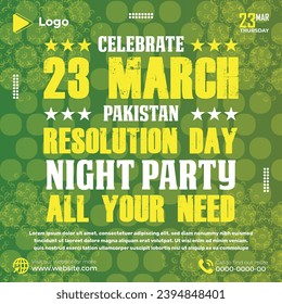 23 march pakistan day social media facebook post | pakistanday banner design | promotion 23 march pakistan day instagram post | president pakistan day template | limited offer post, 14 august poster