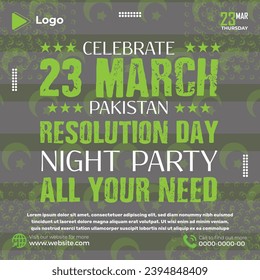 23 march pakistan day social media facebook post | pakistanday banner design | promotion 23 march pakistan day instagram post | president pakistan day template | limited offer post, 14 august poster