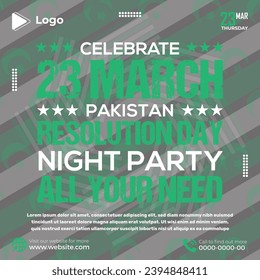 23 march pakistan day social media facebook post | pakistanday banner design | promotion 23 march pakistan day instagram post | president pakistan day template | limited offer post, 14 august poster