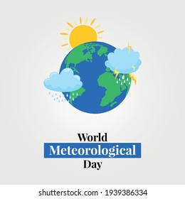 23 March World Meteorological Day Vector Stock Vector (Royalty Free ...