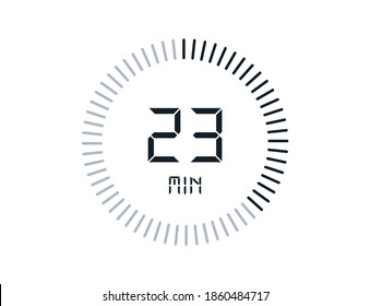 23 Minutes Timers Clocks Timer 23 Stock Vector (Royalty Free ...