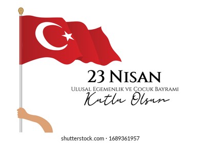 23 Nisan: 23th April National Sovereignty and Children's Day, celebrated every year, especially in Turkey.