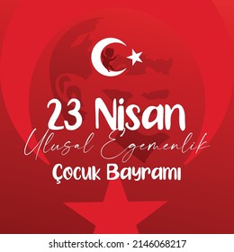 (23 Nisan Ulusal Egemenlik ve Cocuk Bayrami). 23. April, Nationales Souveränität und Kindertag Türkei feiern Beitrag.