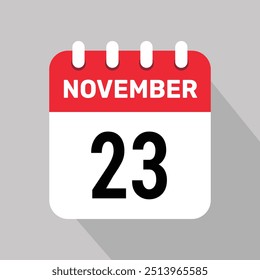 Icono de la página del Diseño gráfico del Vector del 23 de noviembre