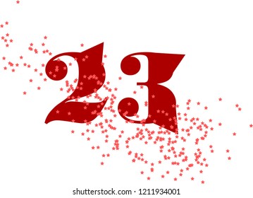 23 number image