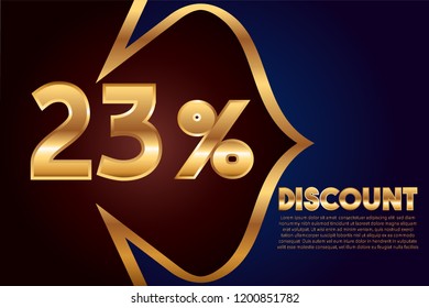 23% off discount promotion sale,  sale promo marketing.