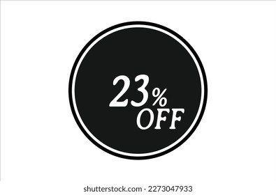 23% Off, Sale Discount Banner. Discount offer price, special offer sales promotions. vector template illustration