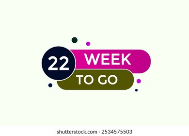 23 week to go, icon, stile, timer, countdown, clock, time,  background, template, 23 week to go countdown, sticker, left banner, business, sale, label button
